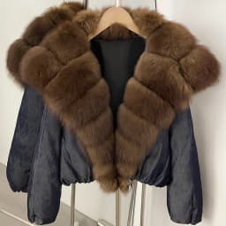 OFTBUY Large Natural Fox Raccoon Fur Parkas Female Outwear Short Puffer Coat Women 2026 New Thick 90% White Duck Down Jacket