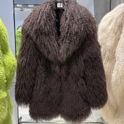 YOLOAgain White Mongolia Sheep Fur Jacket Women 2025 Winter Real Fur Jacket Coat