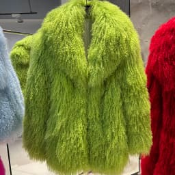 YOLOAgain White Mongolia Sheep Fur Jacket Women 2025 Winter Real Fur Jacket Coat