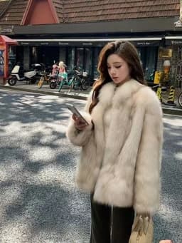 Sun Island New Whole Skin Fur Coat Women Winter Stand Collar Slimming Popular Mink Fur Long Sleeve Coat Warmth Commute Style