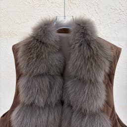 Luxury Women Genuine Fox Fur Goose Down Vest Stand Collar Sleeveless Gilet Winter Thick Warm Short Outerwear Fashion Waistcoat