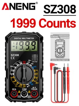 Multimeter Tester Pen Suit ANENG SZ308+B15 Multimeters 1999 Counts 24-250V Voltage Detector Meter Diagnostic Breakpoint Finder