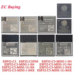 10pcs/1pc ESP32-C3-MINI-1 ESP32-C3-MINI-1U N4 ESP32-C3 Dual-mode 2.4GHz WiFi Bluetooth-compat BLE 5.0 4MB Flash Wireless Module