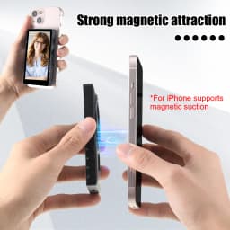 Magnetic Cell Phone Vlog Self Timer Monitor Screen Using Rear Camera Monitor For Live Streaming Creating Content Self-Timer