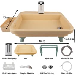 DOTWISE Outdoor Camping Sink Portable Foldable Washbasin With Electric Water Pump Suitable For Camping Travel And Family Use