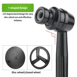 Carbon Fiber Wheel Valve Extender Aluminum Alloy Presta Schrader Compatible Inflation Adapter for Deep Dish Aero Wheels Fixed
