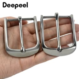Deepeel 40mm Solid Stainless Steel Belt Buckles Men's Jean Waistband Clasps Suit Pants Pin Buckle DIY Leather Craft Accessories