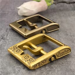 Luxury Carving Solid Brass Belt Buckle For Men Belt Stainless Steel Belt Buckle 40mm DIY Leather Craft Man Buckle Belt BK0002