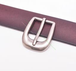 1 inch Silver Texas Southwest Cowboy Rodeo Single Prong End Bar Belt Buckle Loop and Tip Three Piece Set Leathercraft Buckle