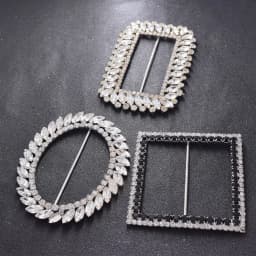 1PC Good Quality Big Size 9cm 10cm 12cm Crystal Rhinestone Buckles for Bridal Dress Women Clothing Belt Decorations Ribbon Knot