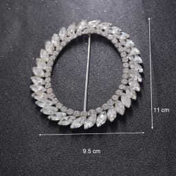 1PC Good Quality Big Size 9cm 10cm 12cm Crystal Rhinestone Buckles for Bridal Dress Women Clothing Belt Decorations Ribbon Knot