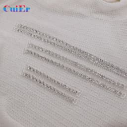 CuiEr 2pcs/lot DIY SS28 Rhinestone Crystal Bikini Women Beachwear Connectors Buckles Chain Clothing Decoration Buckle