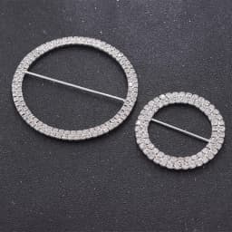 CUIER 1piece 48mm 75mm Round Full Rhinestone Crystal Buckle for Cloths Shoes Belt Appliques for DIY Accessories Clear