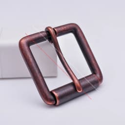 Antique Copper Single Prong Pin Roller Handmade DIY Leather Belt Buckle Replacement Fit 40mm Belt Strap