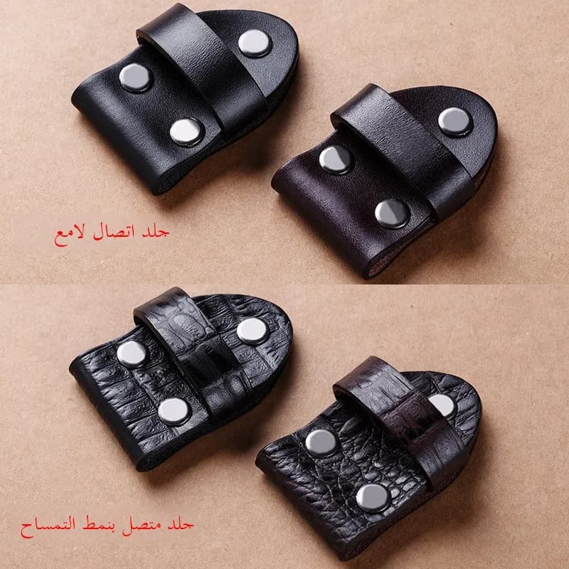 Genuine Leather Belt Buckle Connector Smooth Cowhide Crocodile Pattern Waist Belt Ring Skin Accessories Board Buckle