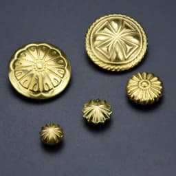 High-End Brass Wallet Buckle Leather Decorative Studs Brass Chrysanthemum Studs Belt Buckle Decoration Pure Copper Hardware