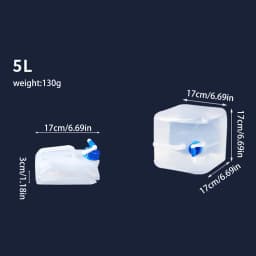 Portable Outdoor Water Tank 5-20l Foldable Water Bag With Faucet Large Capacity Water Container For Outdoor Camping BBQ Fishing