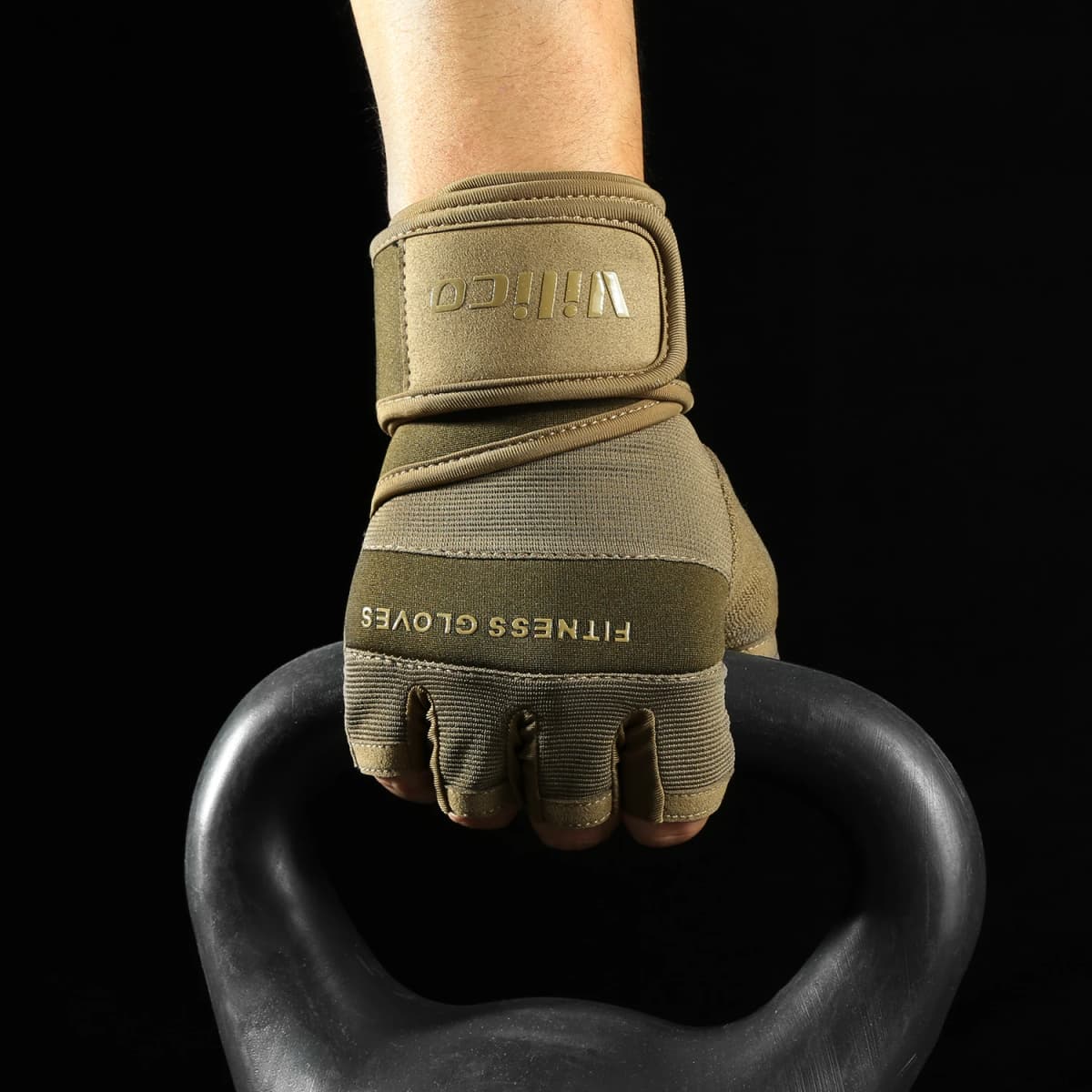 Cycling Gloves Half Finger Gym Weightlifting Dumbbell Training Anti-Slip Fitness Gloves Workout Crossfit Exercise Gloves