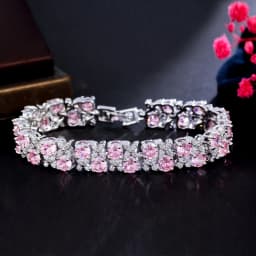 ThreeGraces Luxury Shiny Yellow Cubic Zirconia Leaf Flower Shape Bridal Wedding Party Bracelet for Women Fashion Jewelry BR239