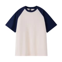IEFB American Style Men's T-shirt Raglan Colorblocked Short Sleeve Summer New Tee Casual Loose Fitting O-neck Pullover Top X3841