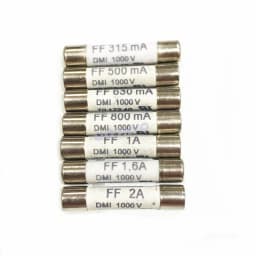 10Pcs Multimeter Ceramic Fuses 7017240 6.3 x 32mm FF 315mA FF500mA FF630mA FF800mA FF1A FF1.6A FF2A DMI 1000V Fast-Acting Fuse