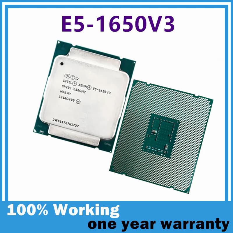 Xeon E5-1650 V3 E5-1650V3 CPU 22nm 6 Core 12 Thread 3.5GHz 140W LGA2011-3 for X99 E5 1650V3