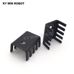 10PCS Black 15*10*20MM Triode Heat Sink 10*15*20MM TO-220 TO220 Transistor Aluminum Radiator Heat Sink Cooler Cooling 20*15*10MM