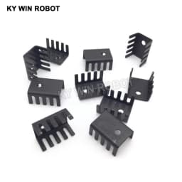 10PCS Black 15*10*20MM Triode Heat Sink 10*15*20MM TO-220 TO220 Transistor Aluminum Radiator Heat Sink Cooler Cooling 20*15*10MM