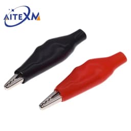 1Set Alligator Clips Electrical DIY Test Leads Alligator Double-ended Crocodile Clips Roach Clip Test Jumper Wire 46CM