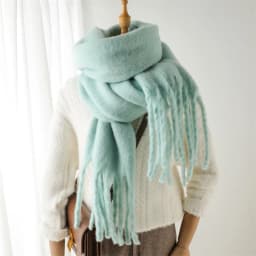 New Winter Scarf Men Women Cashmere Warm Solid Pashmina Blanket Wraps Female Thick Soft Bufanda Tassel Shawl Long Poncho Echarpe