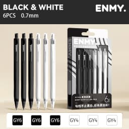 ENMY 48 Acrylic Gel Pen Rainbow Gradient Colors Fine Tip 0.7mm Art Drawing Pen Writing Pen Stationery Office School Supplies