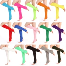 Lolita Long Socks Woman Yoga Leg Warmers Knitted Warm Foot Cover Winter Dance Ballet Exercising Fitness Crochet Socks Boot Cuffs