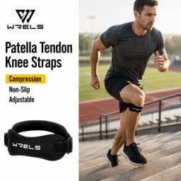 WRELS 1/2/4/6 PCS Patellar Tendon Knee Straps Adjustable Knee Straps Breathable Pain Relief Men Women Running Hiking Knee Band