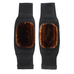 Men Women Autumn Winter Fleece Knee Pads Outdoor Cold-Resistant Leg Warmers Middle-Aged Man Thick Knit Knee Pads Woman Stretchy