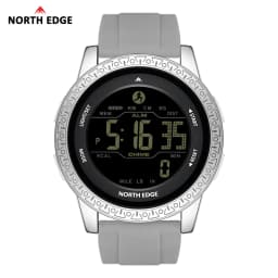 NORTH EDGE APOLLO Luxury Men Women Digital Watch Waterproof 50M Sports Watches Dual Time Pedometer Alarm Clock Couple's Watches