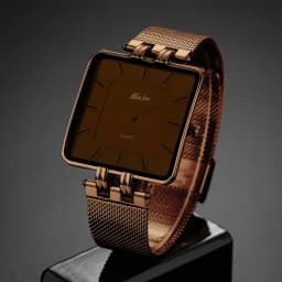 Fashion Couple Watches for Lovers Men Women Classic Simple Square Steel Mesh Strap Waterproof Quartz Wristwatches Drop Shipping