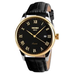 SKMEI 9058 Time Leather Strap Sports Waterproof Wristwatches Date Clock Lovers Quartz Women Men Watch Love Witness Reloj Hombre
