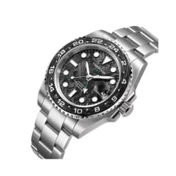 TIME TOKEN GMT Watches Carbon Fiber Sapphire Mechanical Watch 10Bar Waterproof 40mm Luxury Diver Men Wristwatch reloj hombre