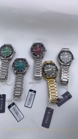 Rugged Citole Authentic Colors Real CITOLE Miyota Sapphire Crystal Stainless Steel Two-tone Watches Comfortable Adjustable 2027