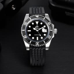 ADDIESDIVE Stainless Steel Watch Men's European and American Business Casual Quartz Watch 200M Waterproof Outdoor Analog Watches