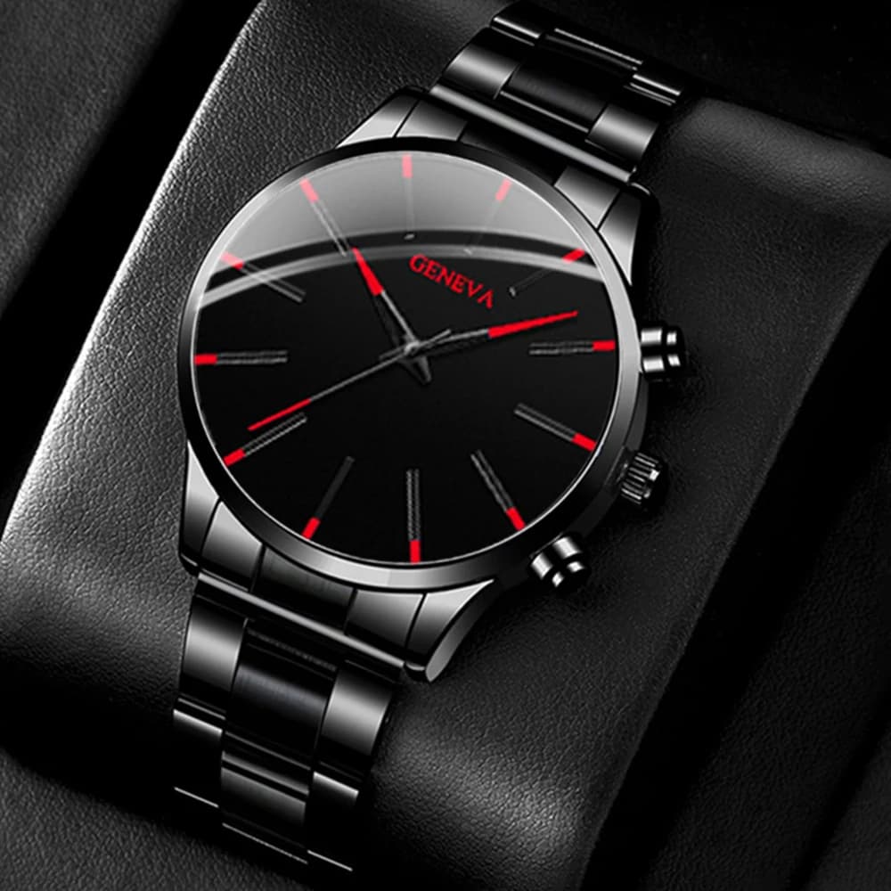 Fashionable and casual men's watch, business-style simple quartz wristwatch, Christmas, Thanksgiving, Valentine's Day gifts
