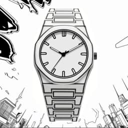2026 New Quartz Watch with Silicone Material and Comic Design, Featuring Classic Anime Lines, a Men's Sports Watch