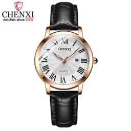 CHENXI Women Top Luxury Brand Fashion Casual Leather Quartz Waterproof Date Wristwatch Elegant Daily Gift Relogio Feminino
