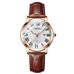 CHENXI Women Top Luxury Brand Fashion Casual Leather Quartz Waterproof Date Wristwatch Elegant Daily Gift Relogio Feminino