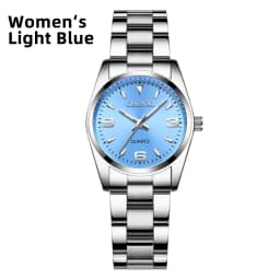 CHENXI Casual Fashion Couple Watch Stainless Strap Luminous Men's and Women's Classic Style Quartz Wristwatches Lover's Gift