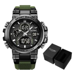 SKMEI 2500 Men's Digital Wristwatch Outdoor Sport Watches For Man 3Time Clock 50M Waterproof Countdown Timer Man Watch Week Date