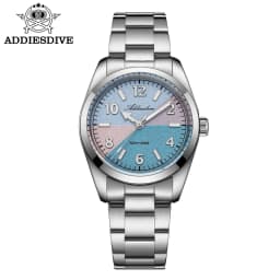 ADDIESDIVE AD2555 Couple's Watches Sapphire Glass BGW9 Super Luminous Wristwatches for Couple Waterproof Stainless Steel Watch