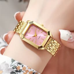 1pc Women's Luxury Square Watch Quartz Movement, Fashionable Wristwatch for Casual & Formal Occasions, Casual Wristwatch