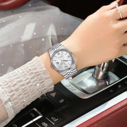 POEDAGAR Fashion Brand Women's Watch Stainless Steel Date Watches For Woman Luminous Waterproof Quartz Luxury Ladies Watch Reloj