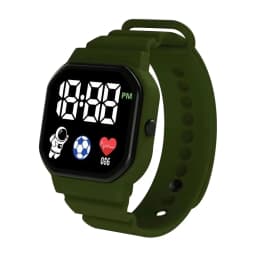 Led Children's Watch Sport Digital Watches Spaceman Silicone Strap Cute Electronic Wristwatch for Boys Girls Students Gift 손목시계